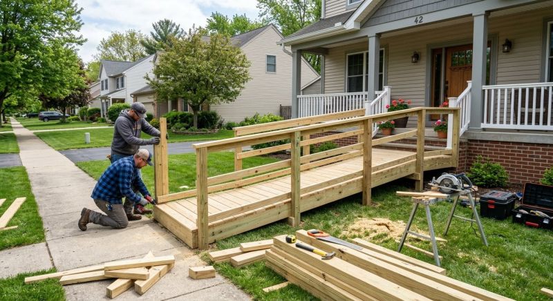 Deck Ramp Construction in Conroe, TX